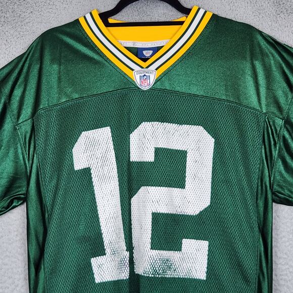 GREEN BAY PACKERS Jersey Mens Medium Green AARON RODGERS NFL ONFIELD ADIDAS - Picture 5 of 16